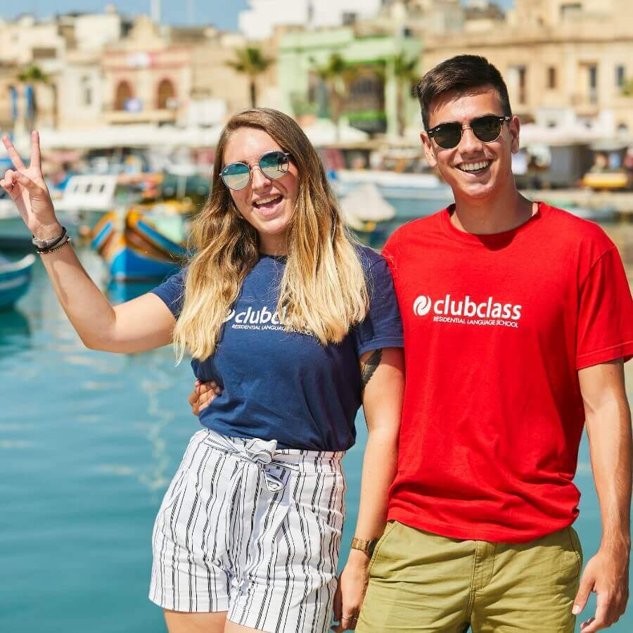Študenti Clubclass v Marsaxlokk